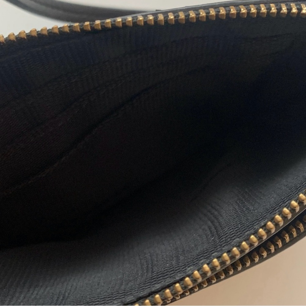 Coach Black Leather Double Zip Wristlet - Picture 4 of 5